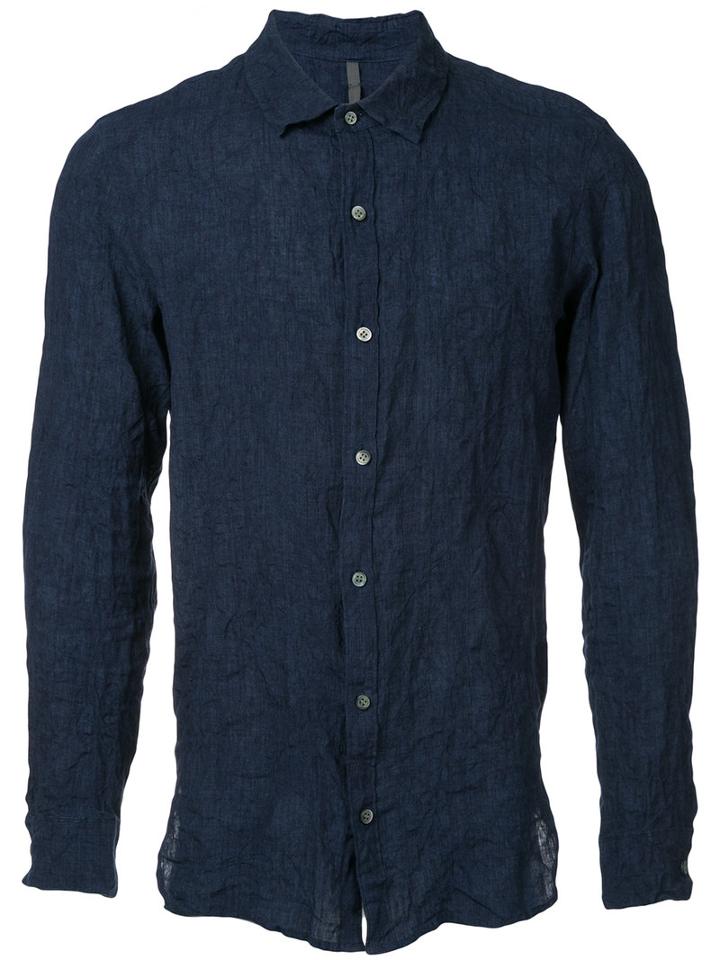 Kazuyuki Kumagai - Slim-fit Shirt - Men - Linen/flax - 1, Blue, Linen/flax