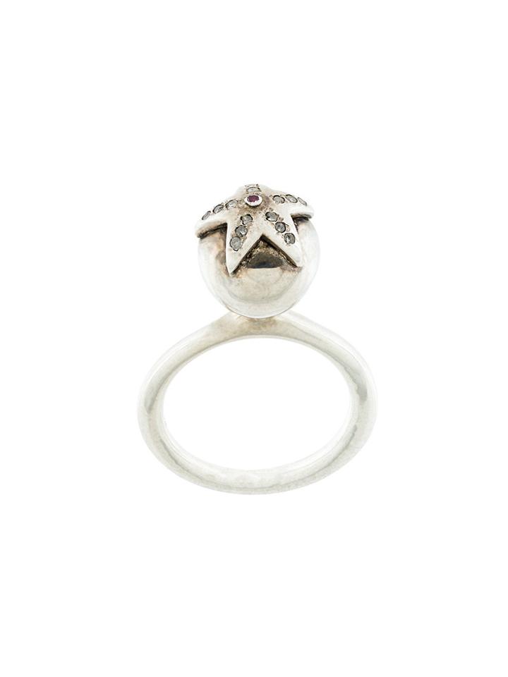 Rosa Maria Coumba Ring - Metallic