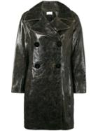 Simon Miller - Double Breasted Coat - Women - Leather - 1, Black, Leather