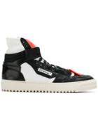 Off-white Panelled Hi-top Sneakers - Black