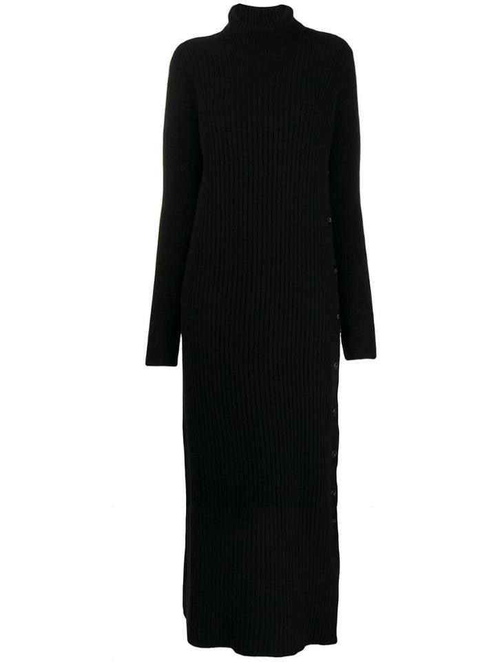 Marni Turtle Neck Knit Dress - Black