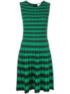 Akris Punto Wave Pattern Dress - Green