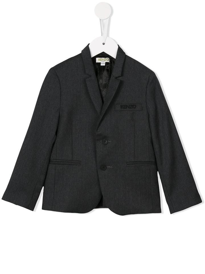 Kenzo Kids Single Breasted Blazer, Toddler Boy's, Size: 5 Yrs, Grey