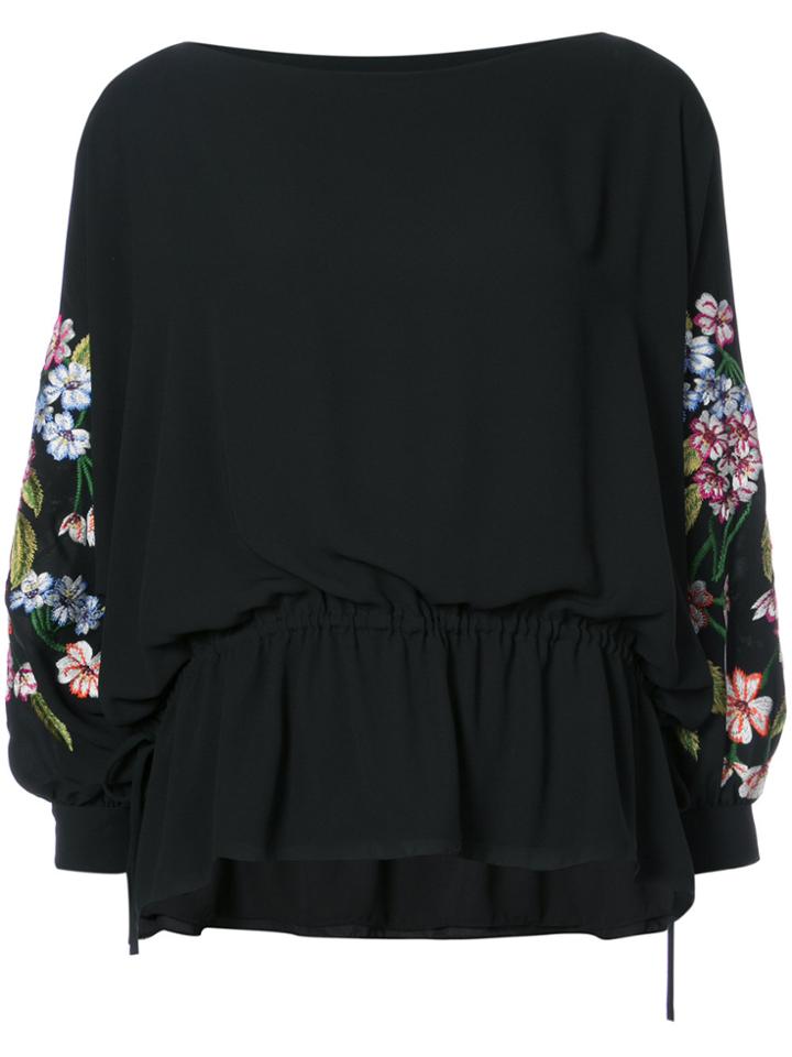 Natori Poet Sleeve Top - Black