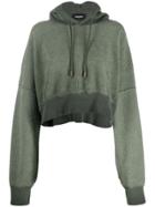 Dsquared2 Cropped Hoodie - Green