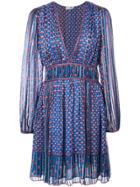 Ulla Johnson Floral Print Shift Dress - Blue