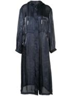 Manning Cartell Long-line Jacket - Blue
