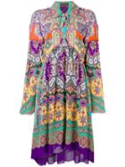Etro Paisley Loose-fit Dress - Pink