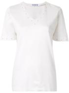 Yves Saint Laurent Pre-owned Stud Embellished Top - White