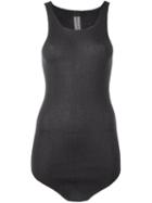Rick Owens Curved Hem Tank Top, Women's, Size: Small, Grey, Cashmere