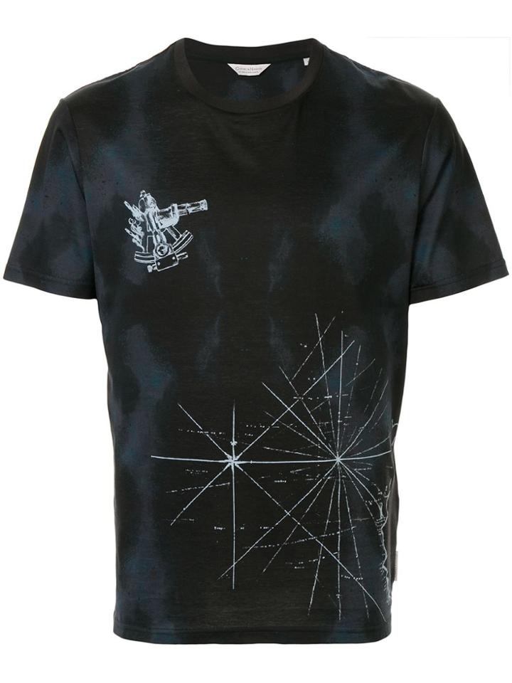 Gieves & Hawkes Short Sleeved Cotton T-shirt - Blue