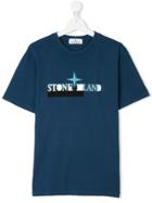 Stone Island Junior Logo T-shirt - Blue