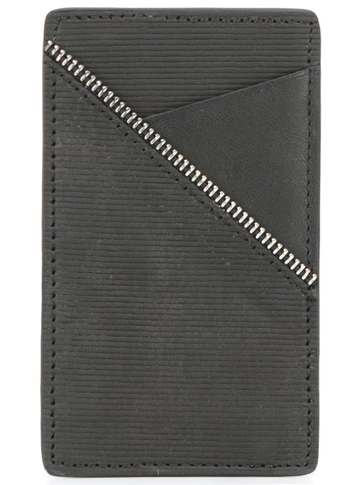 South Lane Zip Trim Cardholder - Black