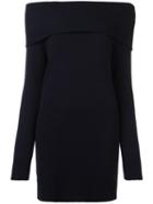 T By Alexander Wang Off-shoulder Jumper, Women's, Size: Small, Blue, Cashmere/wool