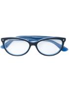 Tommy Hilfiger Rounded Frame Glasses - Blue