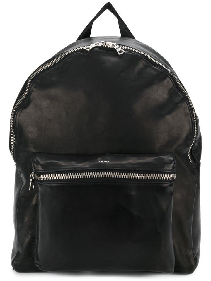 Amiri Zipped Backpack - Black