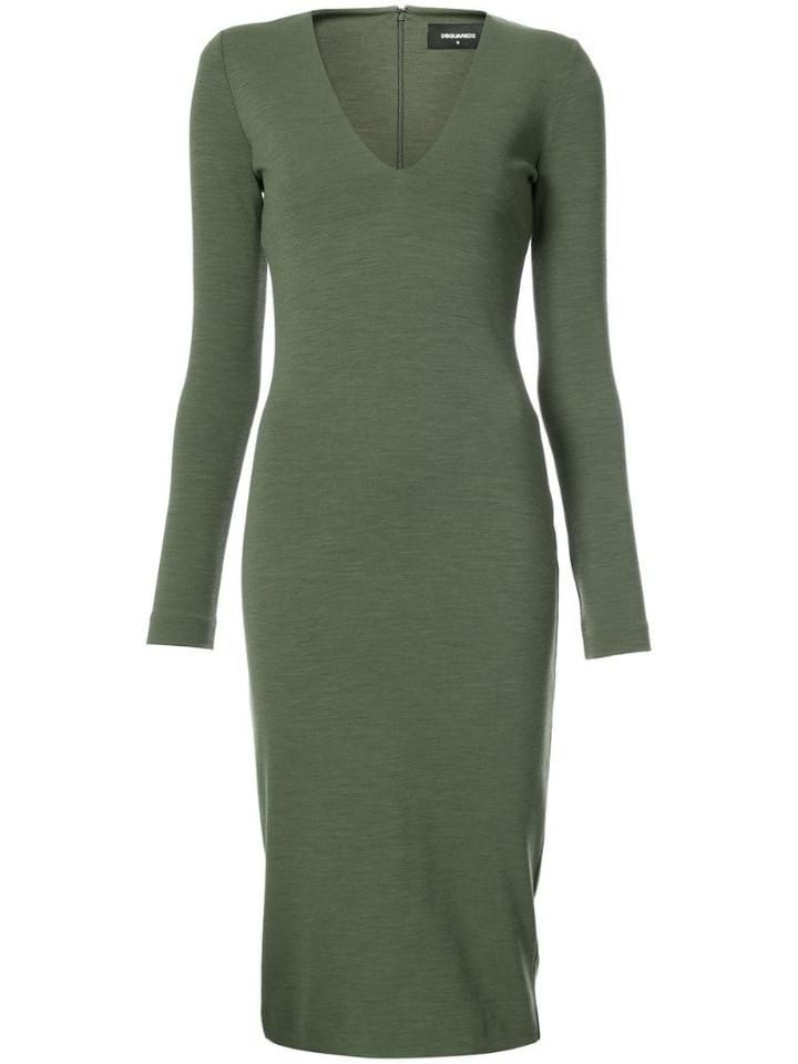 Dsquared2 V-neck Fitted Dress - 695