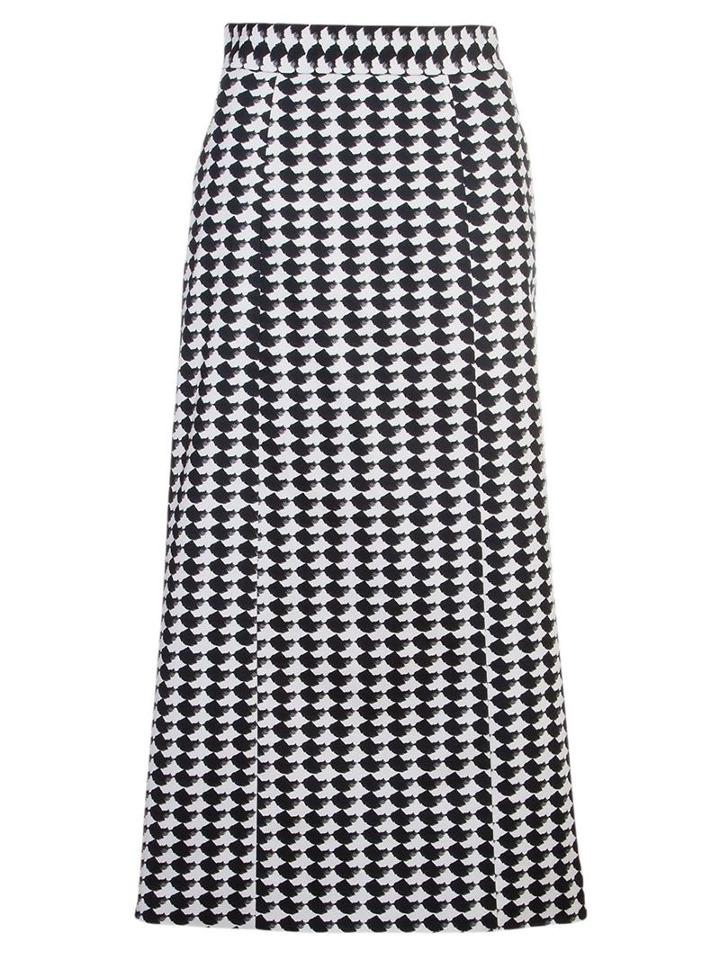 Andrea Marques Monochrome Skirt, Women's, Size: 42, White, Cotton/spandex/elastane/acetate