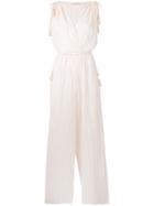 Ulla Johnson - Striped Jumpsuit - Women - Cotton - 6, White, Cotton