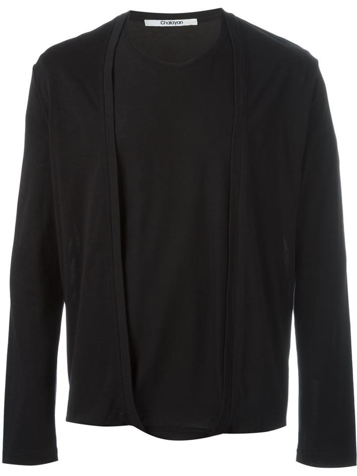 Chalayan 'transformer' Cardigan, Men's, Size: Medium, Black, Cotton