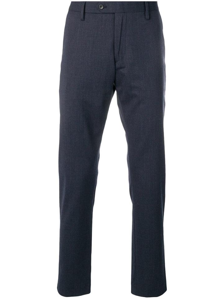 Nn07 Basic Straight Leg Trousers - Blue