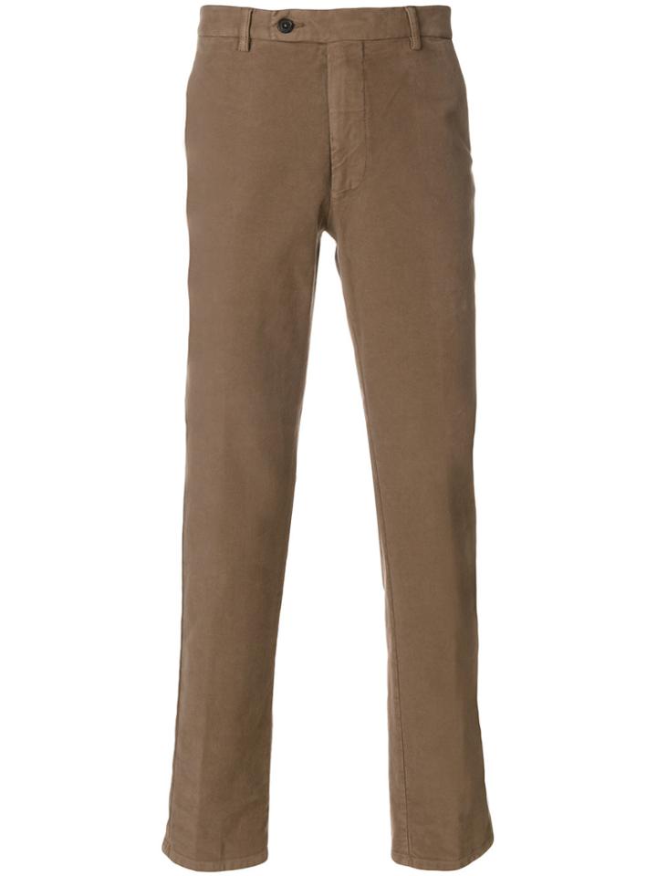 Berwich Regular Fit Chinos - Brown
