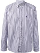 Etro Striped Shirt, Men's, Size: 41, Pink/purple, Cotton