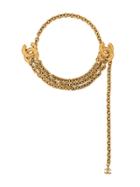 Chanel Vintage Logo Chain Necklace - Gold