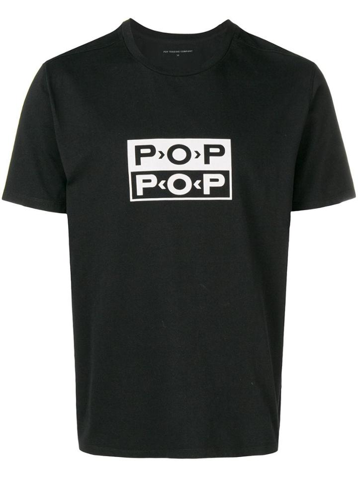 Pop Trading International Logo Print T-shirt - Black