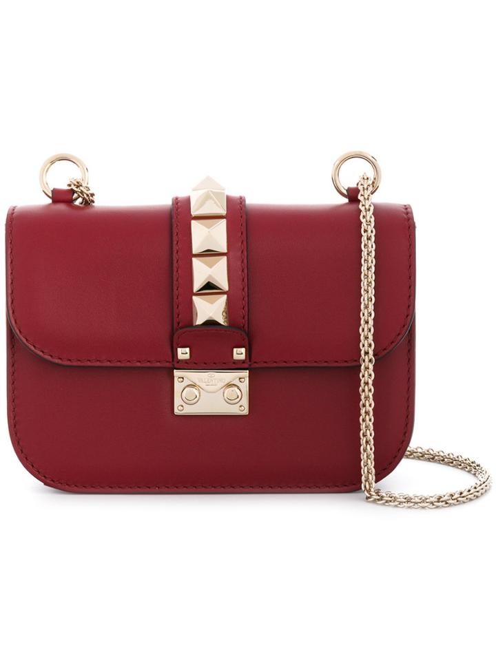Valentino Glam Lock Shoulder Bag - Red