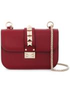 Valentino Glam Lock Shoulder Bag - Red