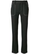 Chloé High-rise Straight-leg Trousers - Black