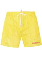 Dsquared2 - Logo Printed Swim Shorts - Men - Nylon - 50, Yellow/orange, Nylon