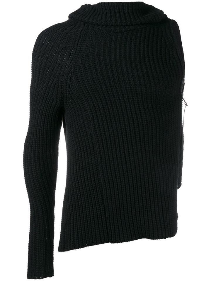 The Viridi-anne One Arm Jumper, Men's, Size: 3, Black, Wool