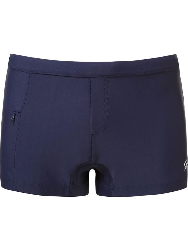 Blue Man Side Zipped Pocket Trunk, Men's, Size: P, Polyamide/spandex/elastane