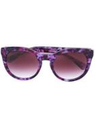 Dolce & Gabbana Round Frame Sunglasses, Women's, Pink/purple, Acetate