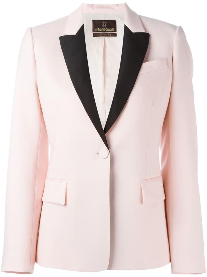 Roberto Cavalli Contrasting Lapel Blazer