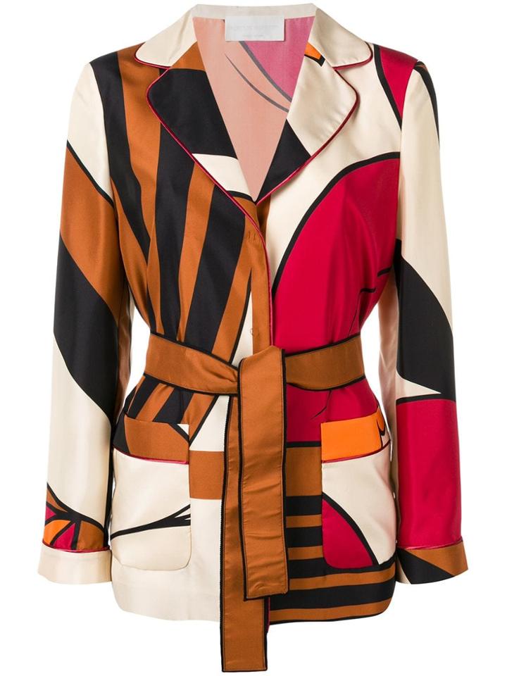 Alberta Ferretti Printed Jacket - Neutrals