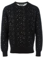 Alexander Mcqueen Distressed Sweatshirt - Black