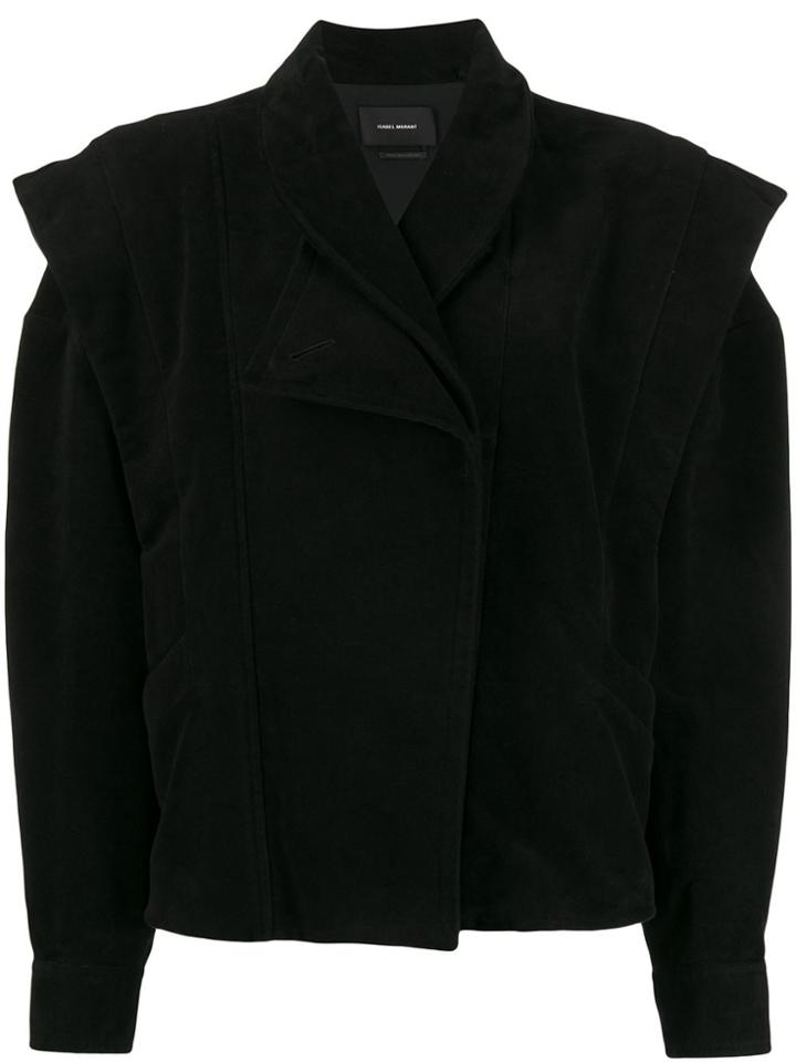 Isabel Marant 2 In 1 Oversized Bomber Jacket - Black