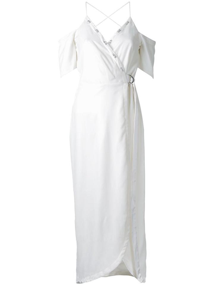 Manning Cartell Divine Excess Wrap Dress, Women's, Size: 8, White, Nylon/viscose
