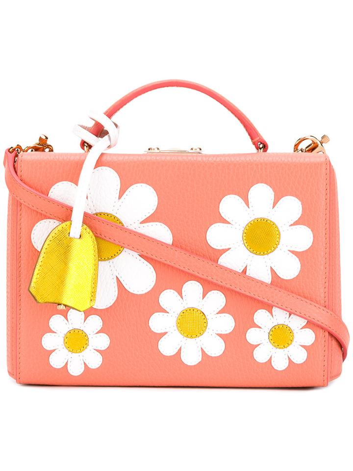 Mark Cross - Daisy Box Tote - Women - Calf Leather - One Size, Yellow/orange, Calf Leather