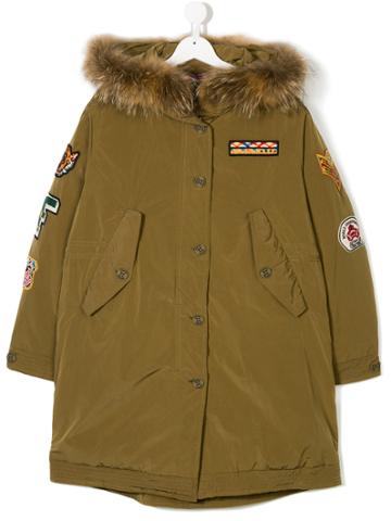 Freedomday Junior Patched Padded Coat - Green