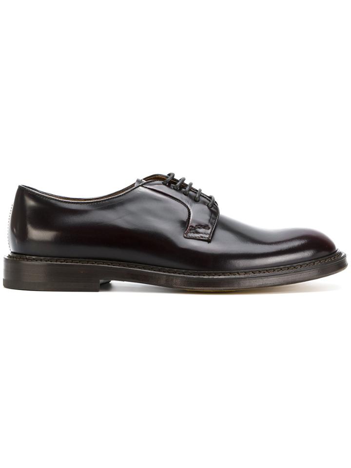 Doucal's Thick Sole Derby Shoes - Brown