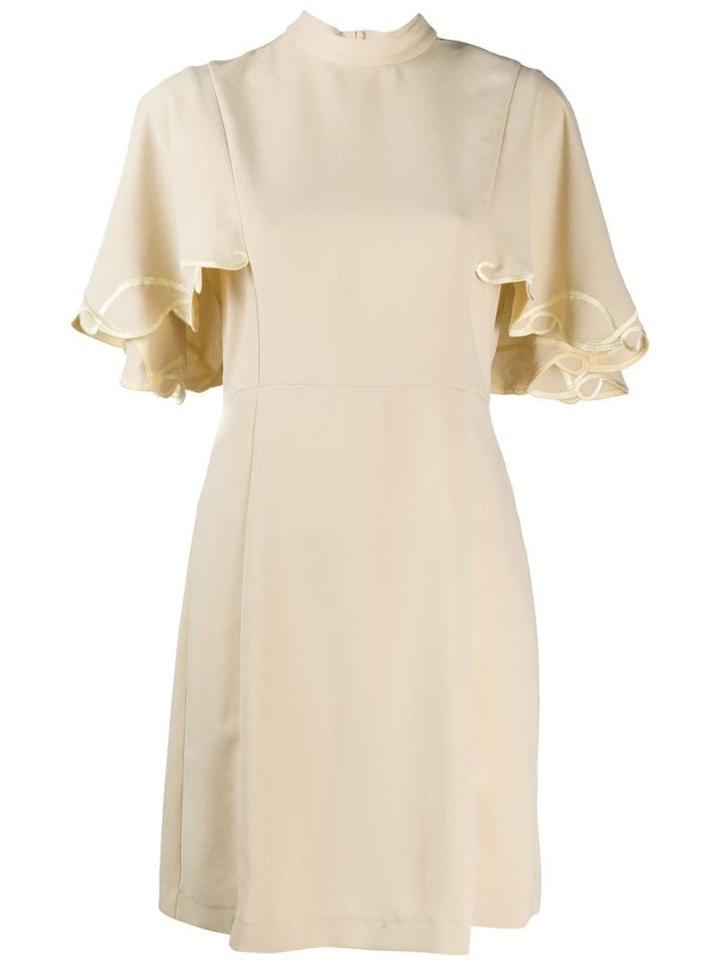 See By Chloé Ruffled Sleeved Dress - Neutrals