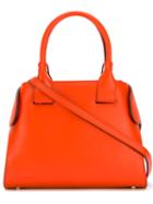 Tod S Adjustable Strap Shoulder Bag, Women's, Red, Leather