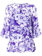 Michael Michael Kors Floral-print Blouse - Pink & Purple