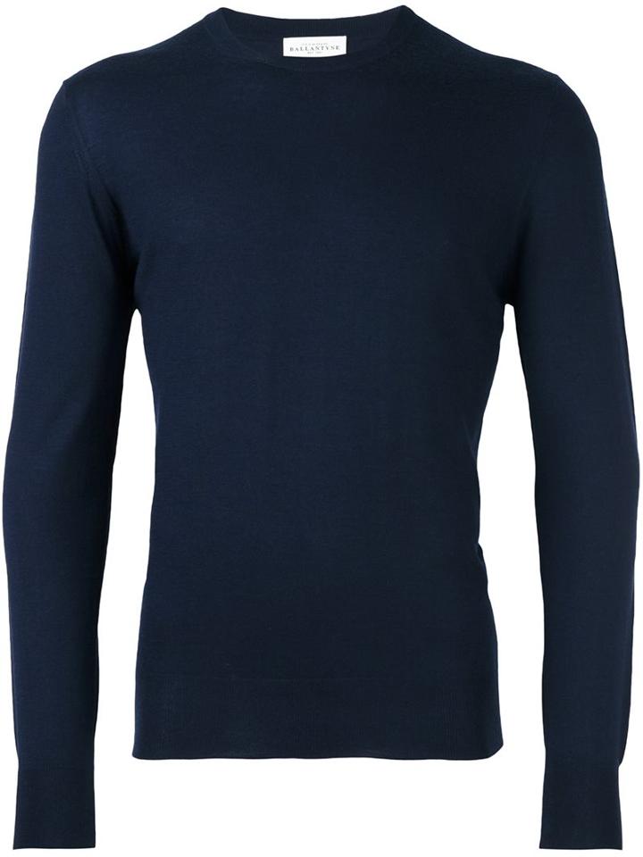 Ballantyne Classic Jumper, Men's, Size: 46, Blue, Wool