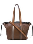 Brunello Cucinelli Side Drawstring Tote - Black