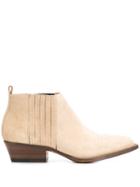 Buttero Low-heel Ankle Boots - Neutrals
